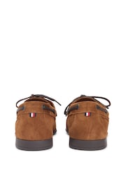 Tommy Hilfiger Natural Suede Flexible Sole Boat Shoes - Image 5 of 6