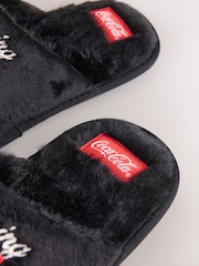 Black/Red Coca-Cola Mule Slippers - Image 4 of 5