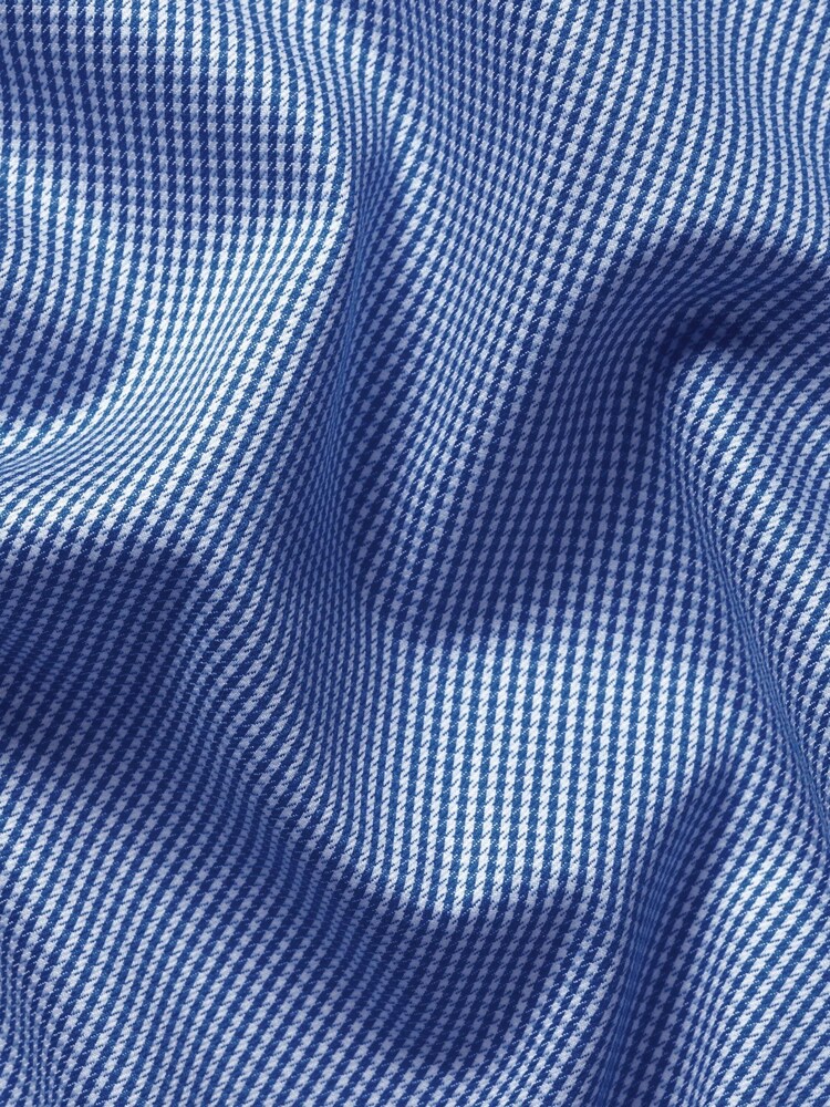 Charles Tyrwhitt Blue Non-Iron Puppytooth Shirt - Image 6 of 6
