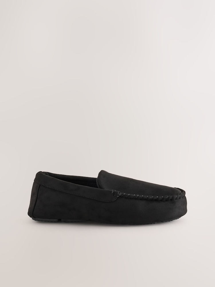 Black Moccasin Slippers - Image 2 of 5