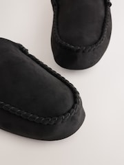 Black Moccasin Slippers - Image 4 of 5