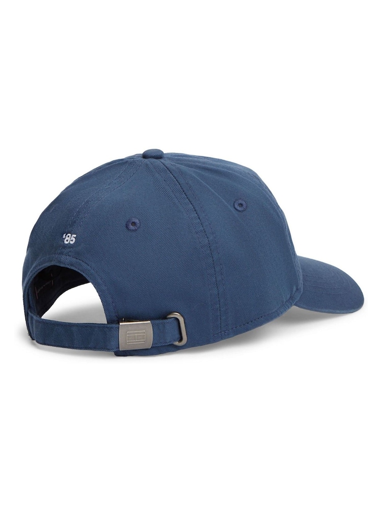 Tommy Hilfiger Blue Hilfiger Flag Embroidery Baseball Cap - Image 2 of 4 Tommy Hilfiger Blue Hilfiger Flag Embroidery Baseball Cap - Image 2 of 4