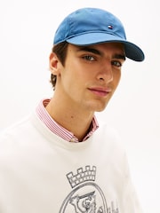 Tommy Hilfiger Blue Hilfiger Flag Embroidery Baseball Cap - Image 4 of 4