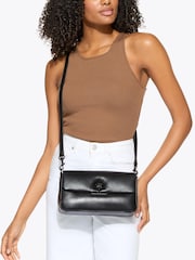 Kurt Geiger London Black Leather Oxford Drench Bag - Image 2 of 5