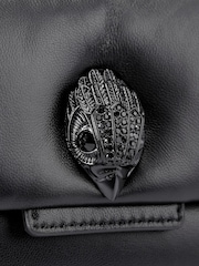 Kurt Geiger London Black Leather Oxford Drench Bag - Image 5 of 5