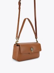 Kurt Geiger London Brown Leather Oxford Bag - Image 3 of 5