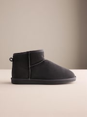 Grey Signature Suede Slipper Boots - Image 3 of 6