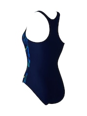 Zoggs Sonic Back Blue Swimsuit With Shelf Bra Lining - Image 6 of 6