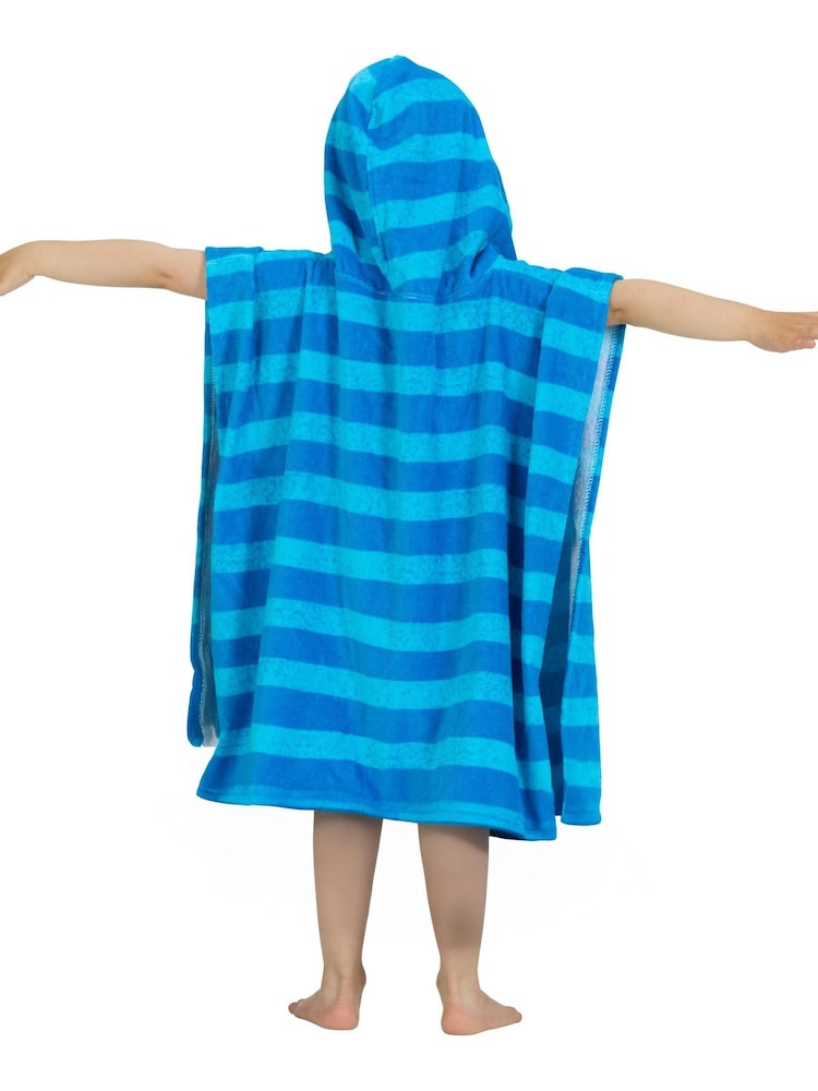Zoggs Poncho Hooded Nautical Stripes Towel - Image 3 of 3
