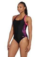 Zoggs Atomback Black Swimsuit - Image 1 of 6