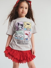 Cotton On Grey Hello Kitty Drop Shoulder Short Sleeve T-Shirt - Image 1 of 5