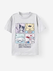 Cotton On Grey Hello Kitty Drop Shoulder Short Sleeve T-Shirt - Image 3 of 5