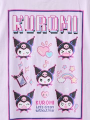 Cotton On Purple Hello Kitty Drop Shoulder Short Sleeve T-Shirt - Image 3 of 3