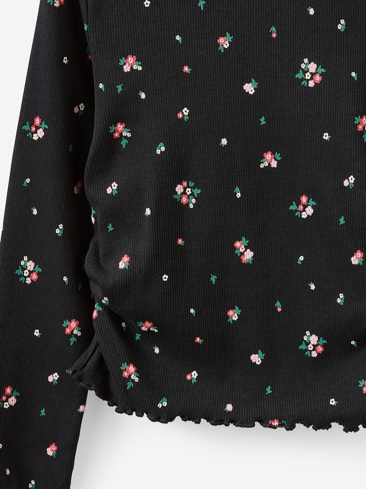 Cotton On Black Nadia Long Sleeve Top - Image 3 of 3