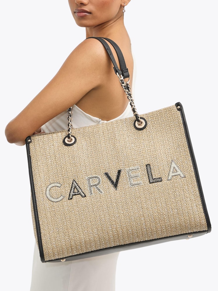 Braun & Schwarz - Carvela Sorrento Bead Tote Bag - Bild 6 von 6