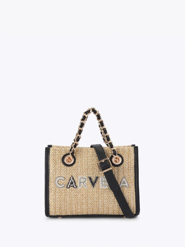 Carvela Brown/Black Sorrento Bead Micro Bag - Image 1 of 4