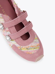 Kurt Geiger London Pink Islington Mary Jane Trainers - Image 4 of 5