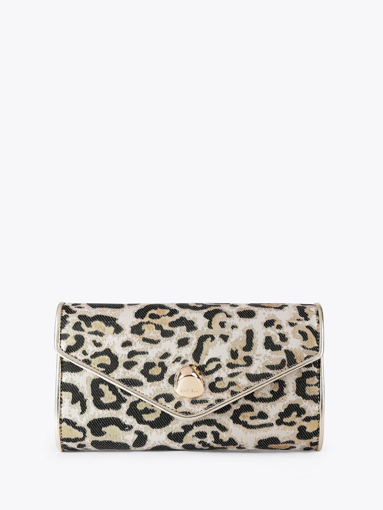 Carvela Gold Spiral Envelope Clutch Bag - Image 1 of 4