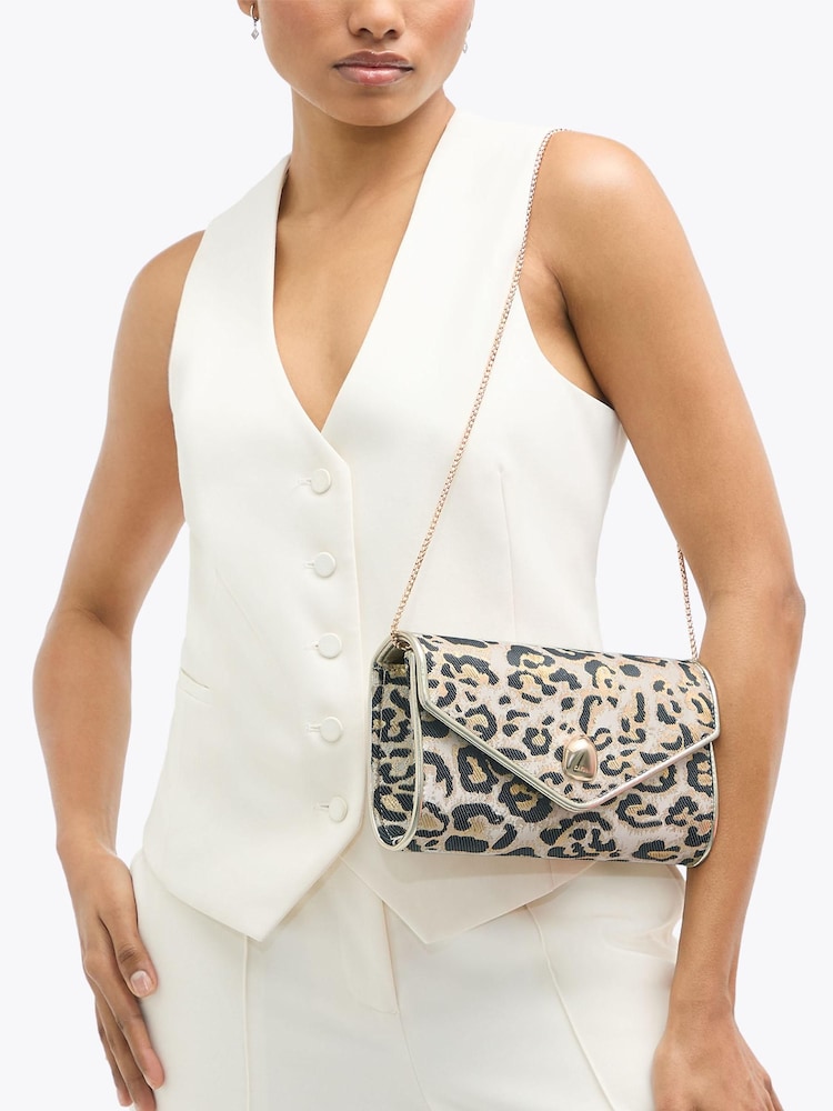 Carvela Gold Spiral Envelope Clutch Bag - Image 5 of 5