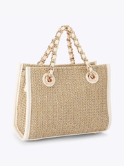 Carvela Brown/White/Pink Sorrento Bead Micro Bag - Image 3 of 4