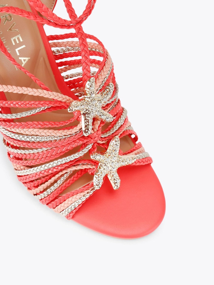 Carvela Pink Marina High Heels Sandals - Image 4 of 4