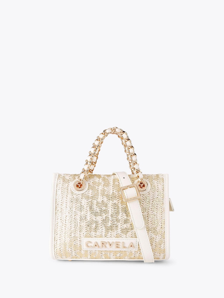 Carvela Gold Sorrento Micro Tote Bag - Image 1 of 4 Carvela Gold Sorrento Micro Tote Bag - Image 1 of 4