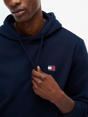 Tommy Jeans Blue Badge Brushed Terry Hoodie - Image 5 of 5