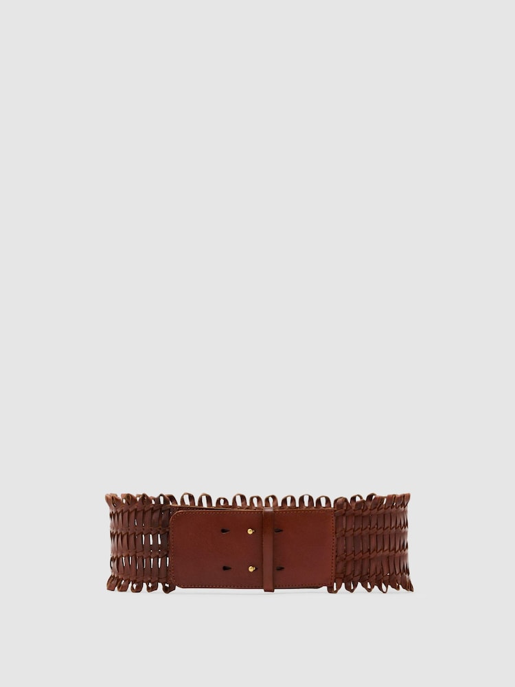 Atelier Leather Interlaced Belt - Image 2 of 4