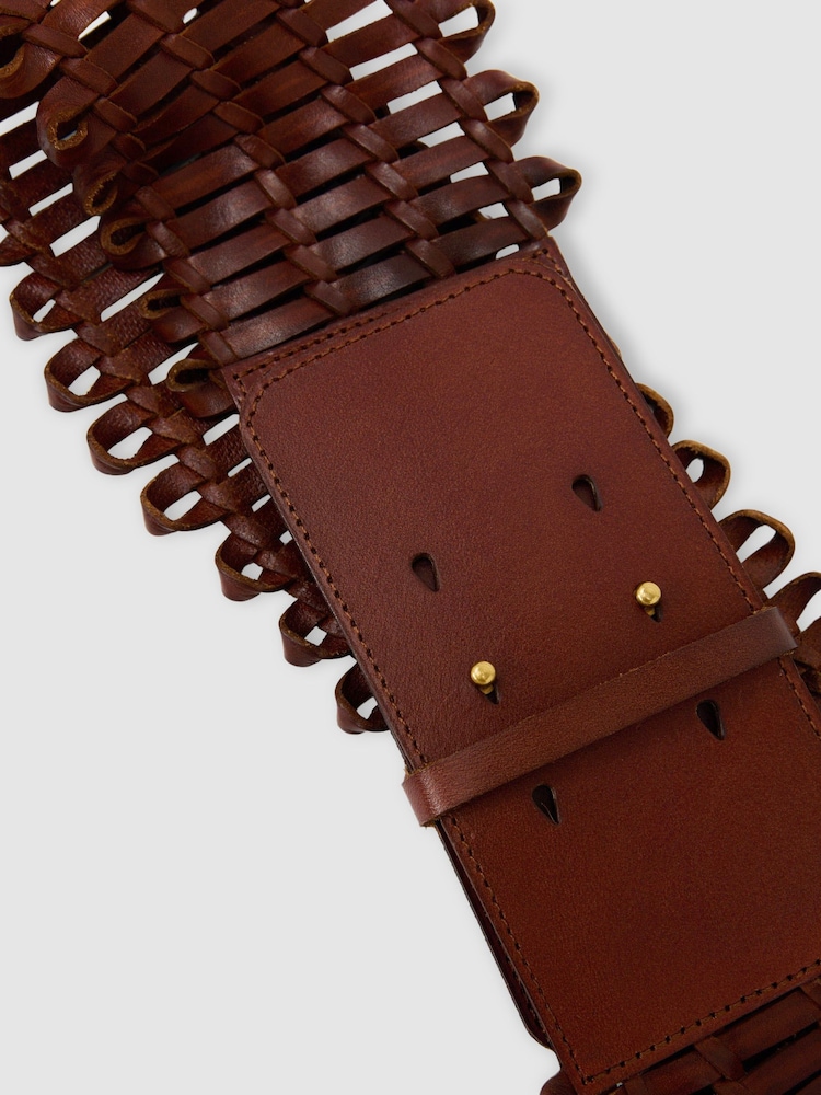 Atelier Leather Interlaced Belt - Image 4 of 4