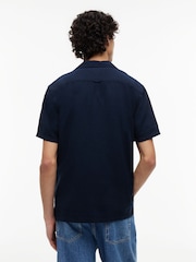 Blau - Tommy Jeans Kurzarmhemd aus Leinenmischung - Bild 2 von 5