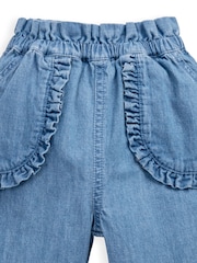Mamas & Papas Blue Frill Jeans - Image 3 of 3