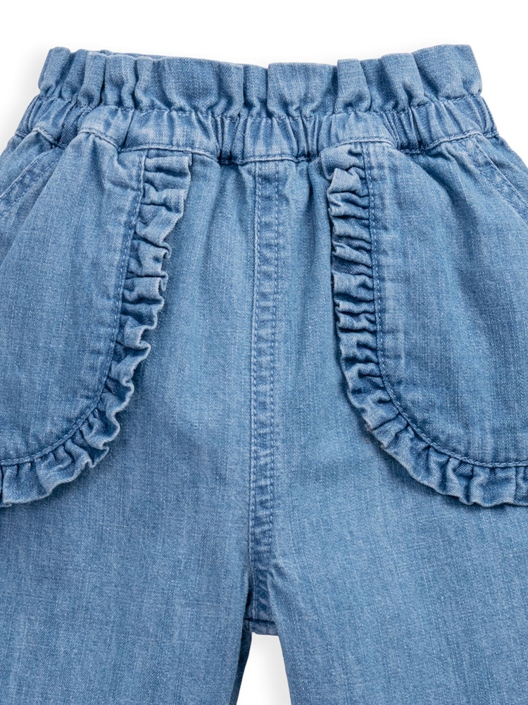 Mamas & Papas Blue Frill Jeans - Image 3 of 3 Mamas & Papas Blue Frill Jeans - Image 3 of 3