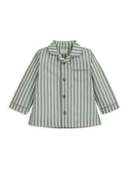 Mamas & Papas Green Woven Stripe Pyjamas - Image 3 of 4