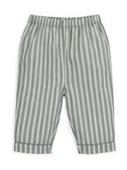 Mamas & Papas Green Woven Stripe Pyjamas - Image 4 of 4