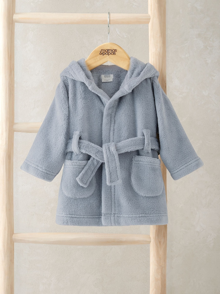 Mamas & Papas Blue Dino Dressing Gown - Image 1 of 3 Mamas & Papas Blue Dino Dressing Gown - Image 1 of 3