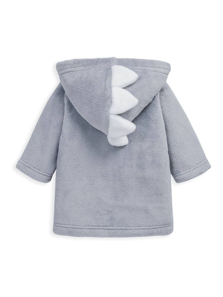 Mamas & Papas Blue Dino Dressing Gown - Image 3 of 3 Mamas & Papas Blue Dino Dressing Gown - Image 3 of 3