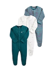 Mamas & Papas Safari Sleepsuits Pack Of 3 - Imaginea 2 din 3