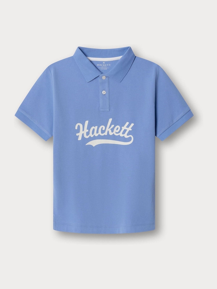כחול - Hackett Logo Short Sleeve Polo Shirt - תמונה 1 מתוך 4 כחול - Hackett Logo Short Sleeve Polo Shirt - תמונה 1 מתוך 4