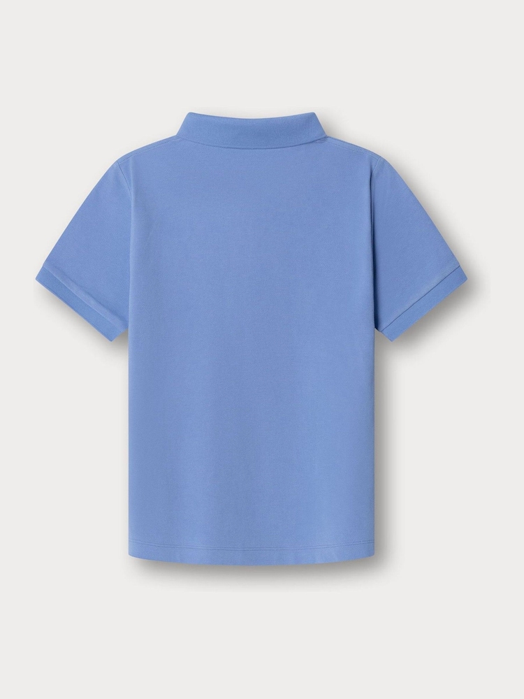 כחול - Hackett Logo Short Sleeve Polo Shirt - תמונה 2 מתוך 4 כחול - Hackett Logo Short Sleeve Polo Shirt - תמונה 2 מתוך 4