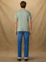 Hackett Green Short Sleeve Panel T-Shirt - Image 5 of 8