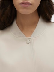 VERO MODA Cream Short Bomber Jacket - Image 4 of 5