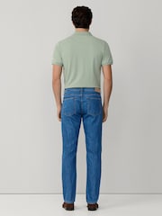 Hackett Classic Fit Cotton-Linen Blend Blue Denim Jeans - Image 4 of 7