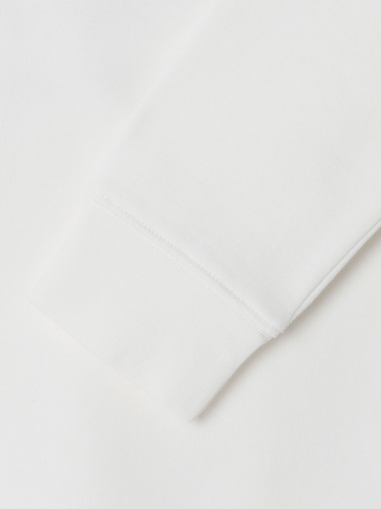 Valkoinen - Hackett-logolla varustettu pyöreäkauluksinen collegepaita - Kuva 4 / 4