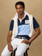Hackett Blue Short Sleeve Rugby Shirt - Image 1 of 7