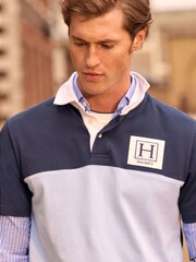Hackett Blue Short Sleeve Rugby Shirt - Image 7 of 7