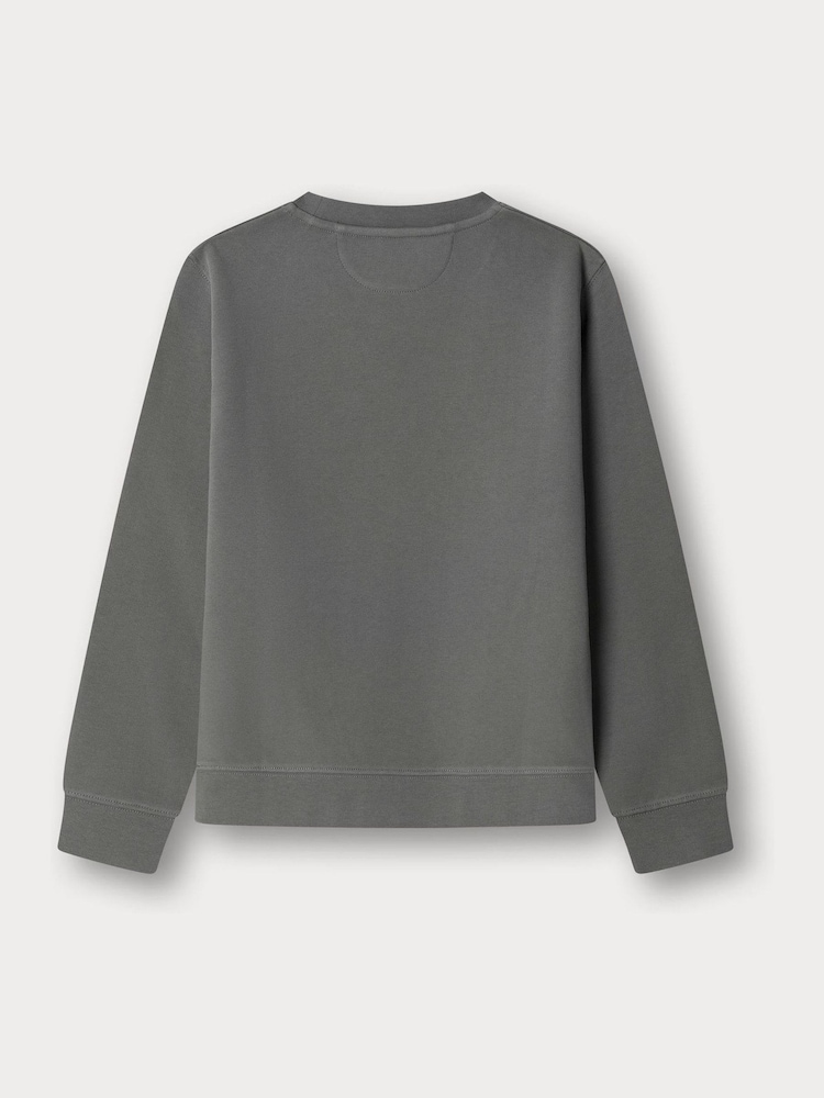 Vihreä - Hackett-logolla varustettu pyöreäkauluksinen collegepaita - Kuva 2 / 4