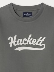 Vihreä - Hackett-logolla varustettu pyöreäkauluksinen collegepaita - Kuva 3 / 4