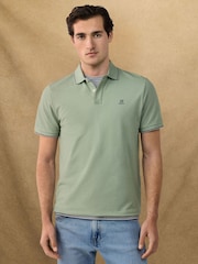 Hackett Green Short Sleeve Tipped Polo Shirt - Image 2 of 7