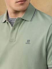 Hackett Green Short Sleeve Tipped Polo Shirt - Image 7 of 7