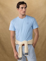 Hackett Blue Short Sleeve Logo T-Shirt - Image 1 of 7